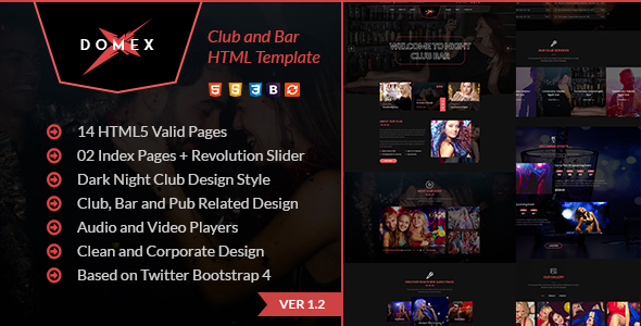Domex - Night Club and Event HTML Template