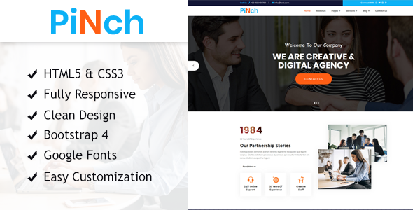 Pinch Multipurpose HTML Responsive Template