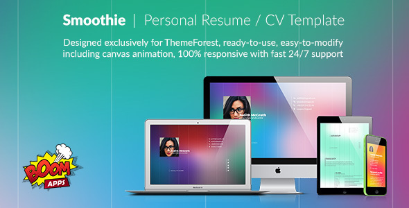 Smoothie - Personal resume