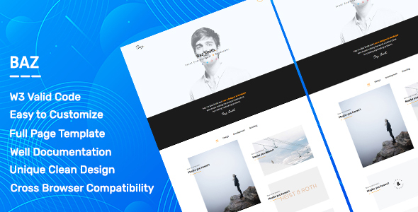 Baz. - Personal Portfolio & Agency Template