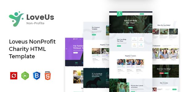 Loveus - Charity NonProfit HTML Template