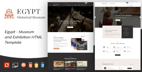 Egypt - Museum and Artists HTML Template