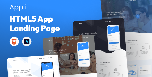 Appli - HTML5 App Landing Page