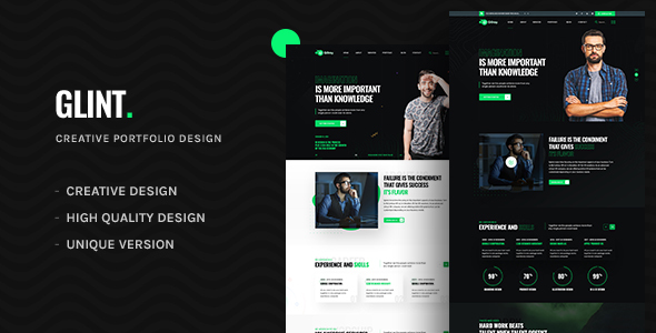 Glint -  Personal Portfolio HTML Template