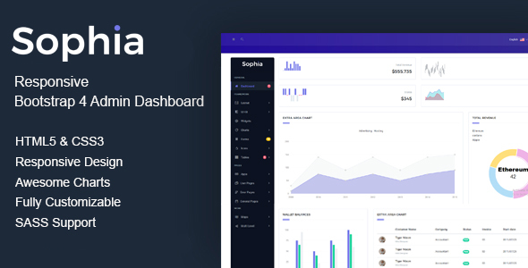 Sophia  - Admin & Dashboard Template