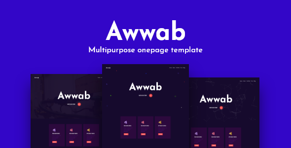 Awwab - Multipurpose HTML5 Onepage Template