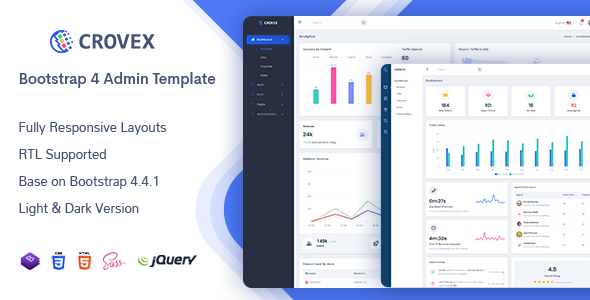 Crovex - Admin & Dashboard Template