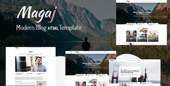 Magaj - Modern Blog HTML Template