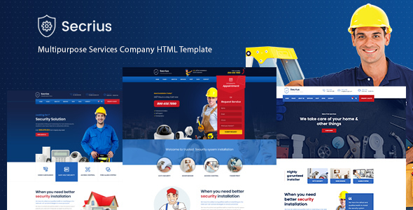 Secrius - Security Services HTML Template