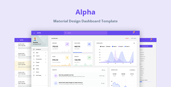 Alpha - Material Design Admin Template