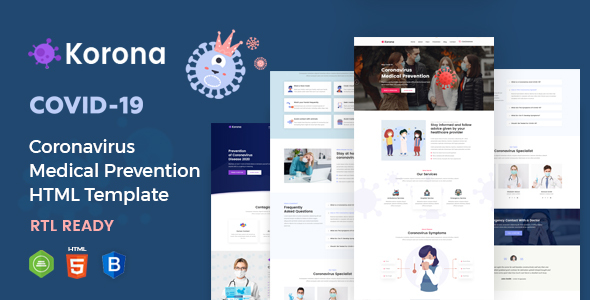 Korona - Coronavirus Medical Prevention Template