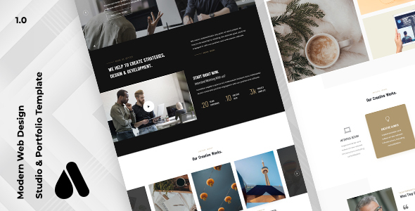 Aron - Creative Studio & Portfolio Template