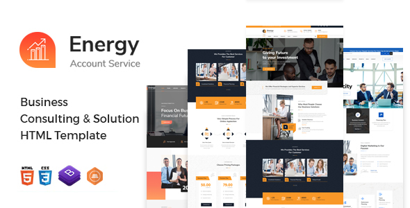 Energy - Business Consulting and Professional Services HTML Template