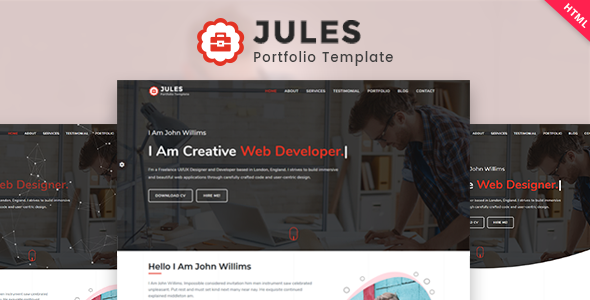 Jules - Personal Portfolio Template