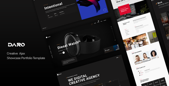 Daro - Creative Ajax Showcase Portfolio Template