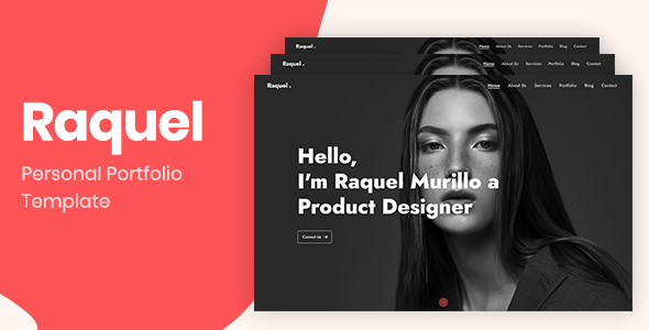 Raquel – Bootstrap 4 Personal Portfolio