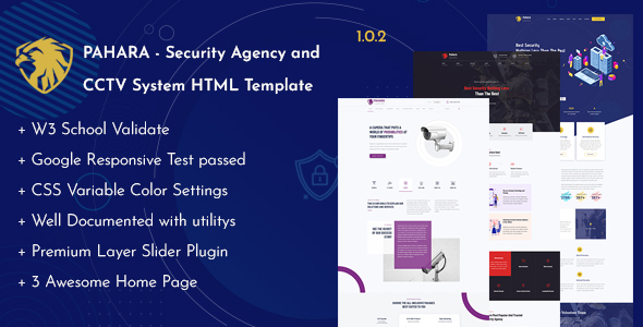 Pahara - Security Agency HTML Template