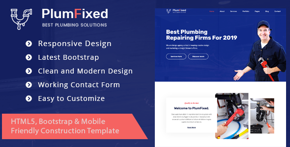 PlumFixed - HTML Template