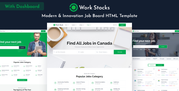 Work Stocks - Job Board HTML Template