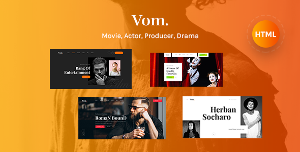Vom - Multipurpose Film Maker HTML5 Template