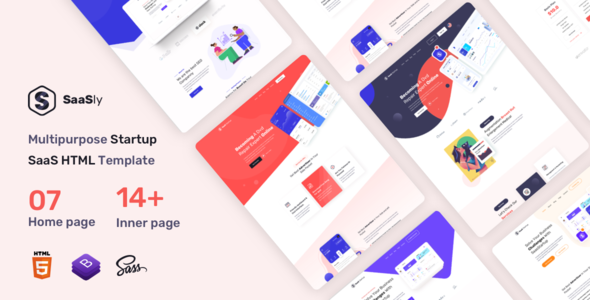 SaaSly - Startup and SaaS Landing HTML Template