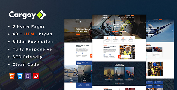 Cargoy - Logistics & Transportation HTML Template