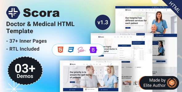 Scora - Doctor Medical & Healthcare Clinic Bootstrap 5 Template
