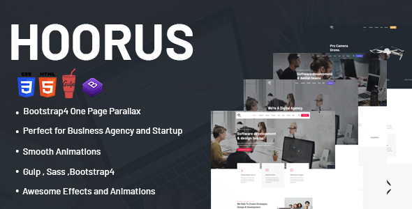 Hoorus - One Page Parallax