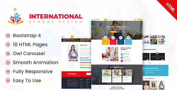 Inernational School – Education Primary School Html Template