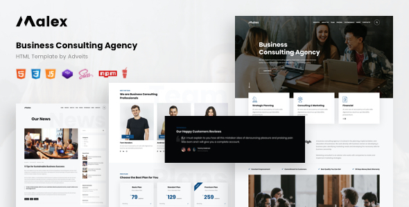Malex - Business Consulting Agency HTML Template