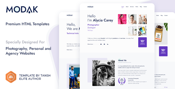 Modak One Page HTML Template
