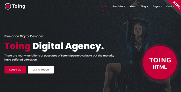 Toing – Portfolio HTML Template