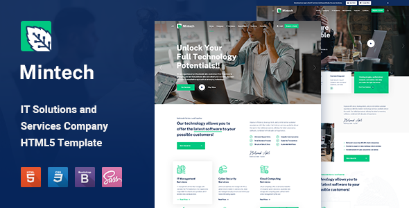Mintech - IT Solutions & Services HTML5 Template