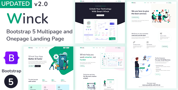 Winck - Bootstrap 5 Multipurpose Landing Page