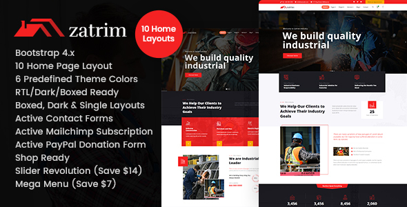 Zatrim - Factory Industrial HTML Template