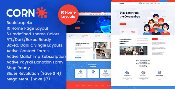 Corn - Medical Prevention HTML Template
