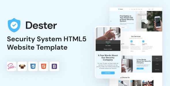 Dester - Security System HTML5 Template