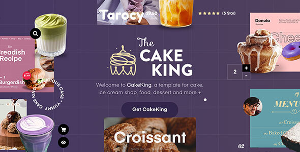 Cake King - Multipurpose Cake Responsive Template