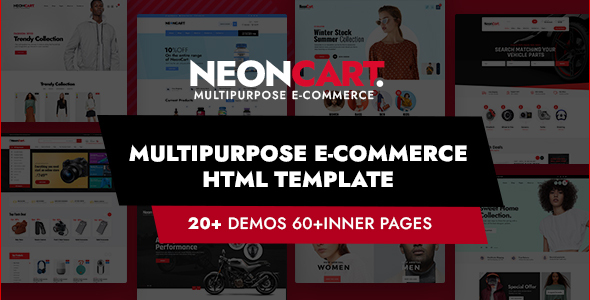 NeonCart - Multipurpose Ecommerce Bootstrap 5 & 4 HTML Template