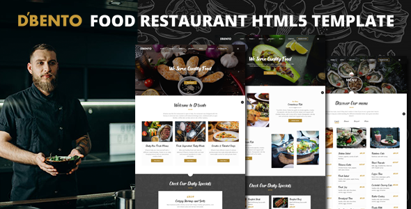 Dbento | Food Restaurant HTML5 Template
