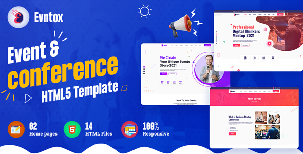 Evntox - Conference and Event HTML Template