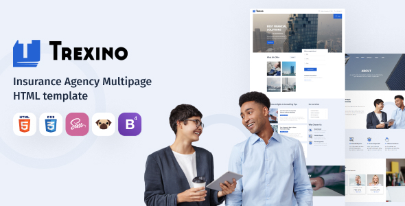 Trexino - Insurance Agency HTML5 Website Template