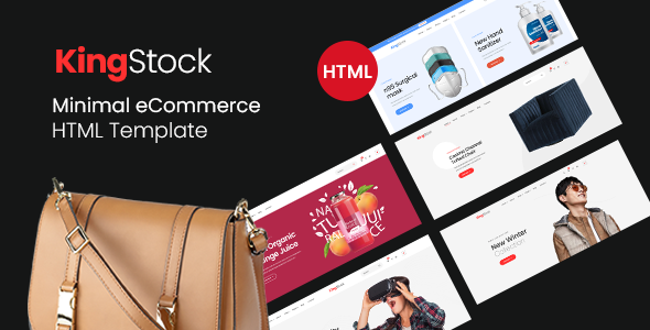 Kingstock - Clean Minimal eCommerce HTML5 Template