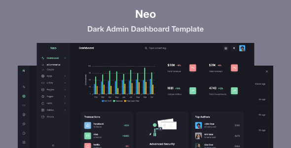 Neo - Responsive Admin Dashboard Template