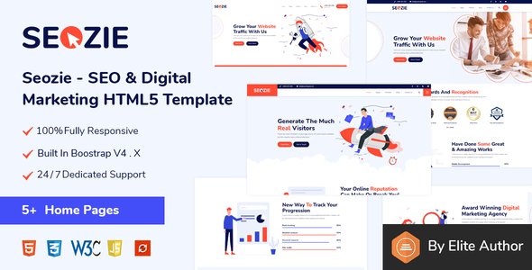 Seozie - SEO & Digital Marketing HTML5 Template