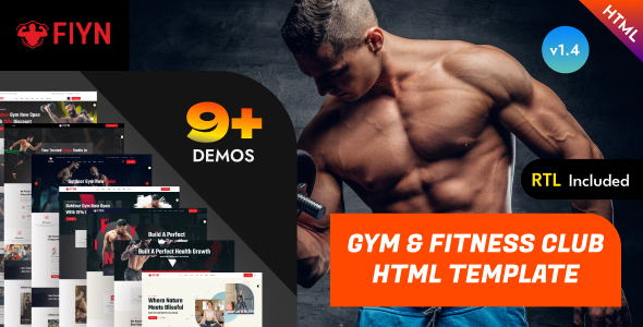 Fiyn - Gym & Fitness Center Bootstrap 5 Template