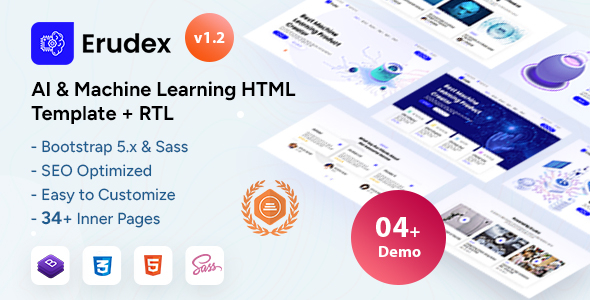 Erudex - AI & Machine Learning Bootstrap 5 Template