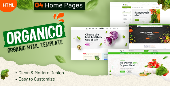 Organic Food Store HTML Template