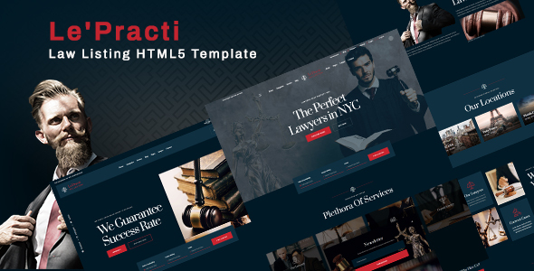 Le'practi Lawyer Listing Bureau HTML5 Template