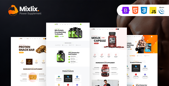 Mixlix - Health Supplement Landing Page